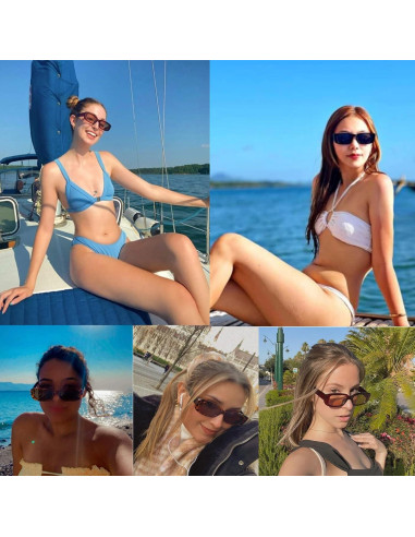 Gafas de Sol Eyegla 6 Pares Rectangulares UV400