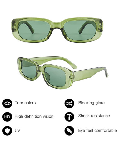 Gafas de Sol Eyegla 6 Pares Rectangulares UV400