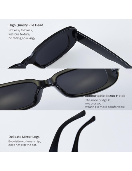 Gafas de Sol Eyegla 6 Pares Rectangulares UV400