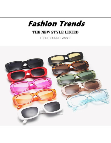 Gafas de Sol Eyegla 6 Pares Rectangulares UV400