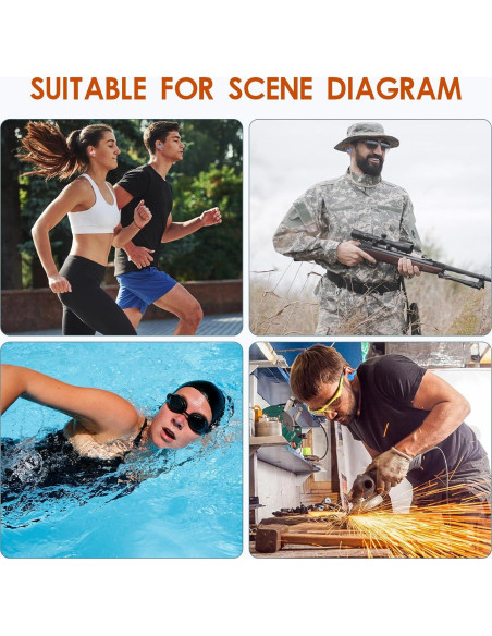 240 Pares Tapones de Silicona Reutilizables Cryptolux para Oídos