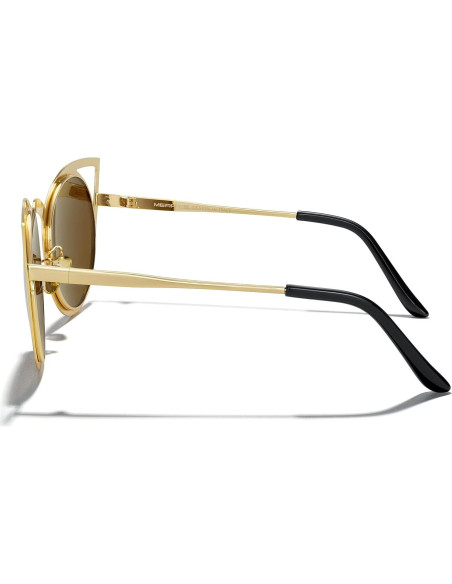 Gafas de sol MERRY'S estilo gato con lente espejo 50mm