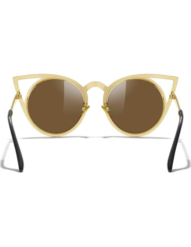 Gafas de sol MERRY'S estilo gato con lente espejo 50mm