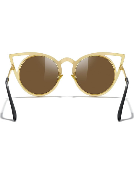 Gafas de sol MERRY'S estilo gato con lente espejo 50mm