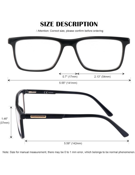 Gafas Progresivas Multifocales Missfive 2.5x Anti Luz Azul