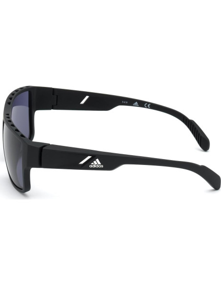 Gafas de Sol Polarizadas Redondas Adidas Hombres Negro Mate