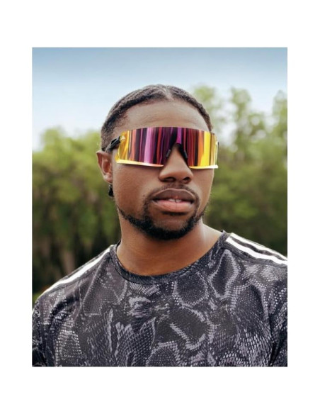 Gafas de Sol Polarizadas Redondas Adidas Hombres Negro Mate