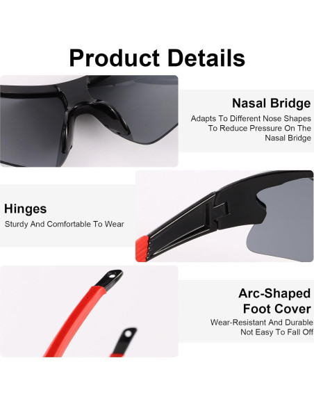 Paquete 4 Gafas Deportivas ANLIOTO UV400 Unisex