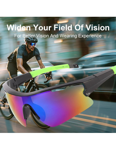 Paquete 4 Gafas Deportivas ANLIOTO UV400 Unisex