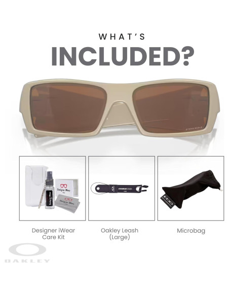 Gafas de sol Oakley Gascan para hombres + Kit de cuidado