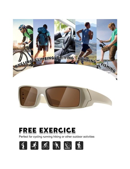 Gafas de Sol Polarizadas TIANYESY Retro Unisex 35.6mm