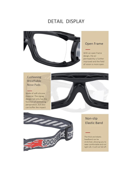 Gafas Deportivas SooGree para Baloncesto Antivaho