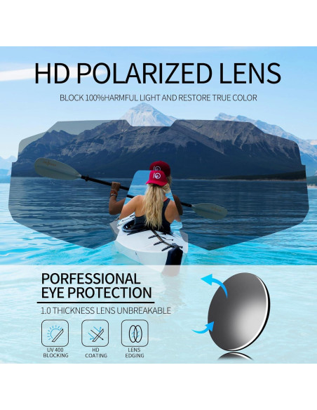 Gafas de sol polarizadas OULAIQI UV400 para deportes al aire libre