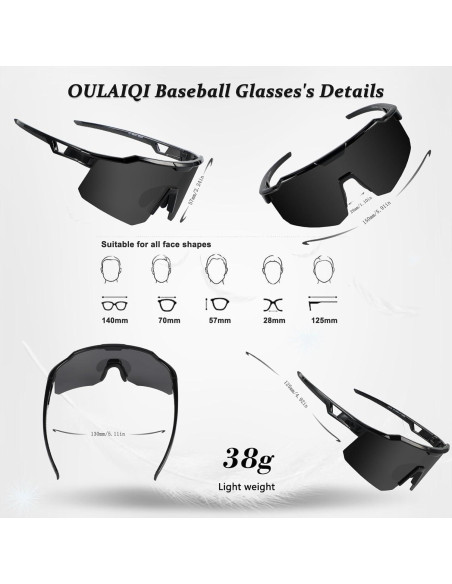 Gafas de sol polarizadas OULAIQI UV400 para deportes al aire libre