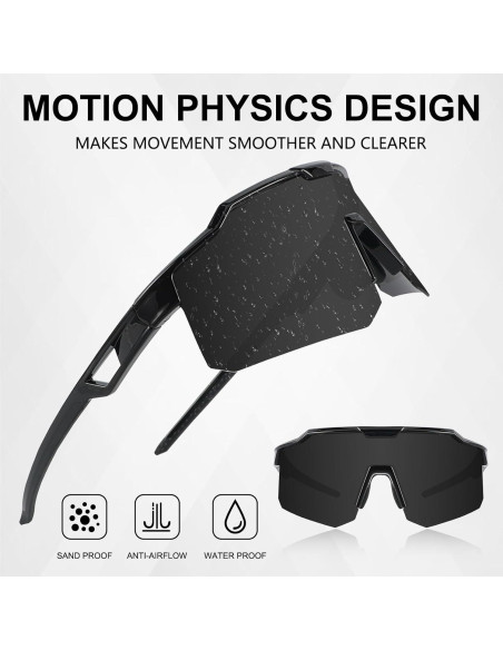 Gafas de sol polarizadas OULAIQI UV400 para deportes al aire libre