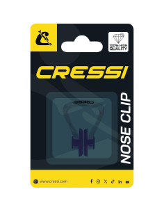 Clip de Nariz CRESSI Cómodo con Tapones para Oídos Negro 2