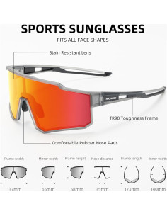 Gafas de Ciclismo ROCKBROS UV400 Polarizadas Unisex 2