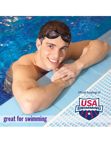 Tapones para oídos AquaBlock Mack's - Silicona impermeable 3 pares