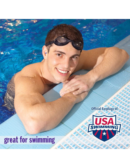 Tapones para oídos AquaBlock Mack's - Silicona impermeable 3 pares