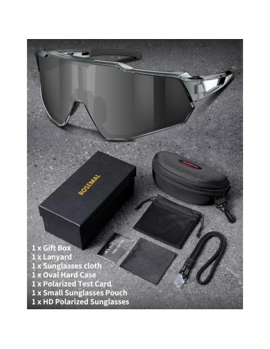 Gafas de sol deportivas Rosemal 7259 polarizadas UV400