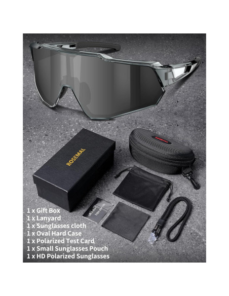 Gafas de sol deportivas Rosemal 7259 polarizadas UV400