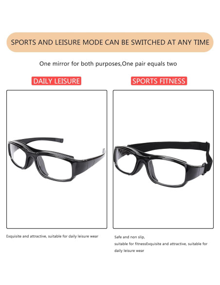 Gafas Deportivas TR90 Ajustables para Baloncesto y Squash