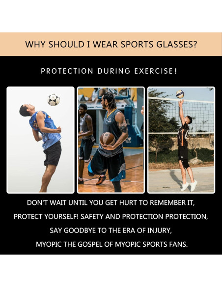 Gafas Deportivas TR90 Ajustables para Baloncesto y Squash