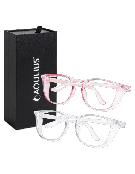 Gafas de Seguridad Aqulius 2 Pack Elegantes Rosa Transparente