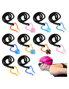 10 Clips de Nariz para Natación Seenelling QAR3454 Silicona