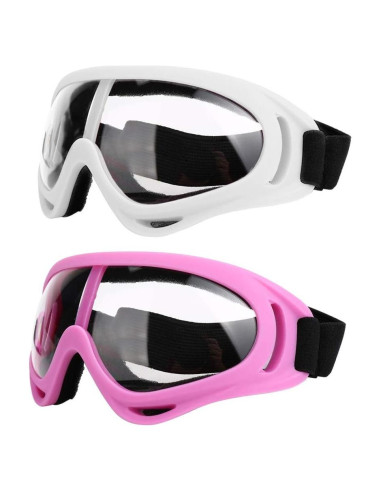 Gafas de Motocicleta LJDJ - Juego de 2 - Anti-UV Ajustables