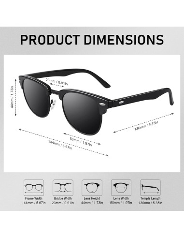 Gafas de Sol GQUEEN GQO6 Polarizadas Clásicas para Todos