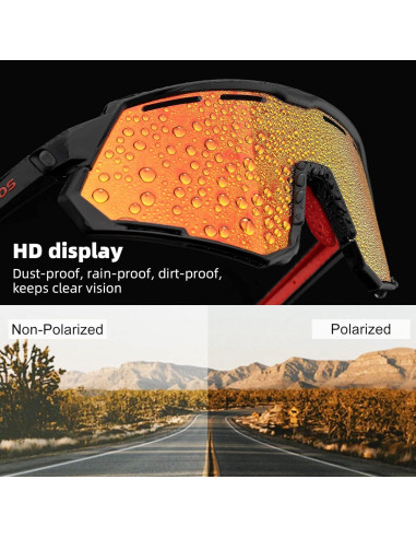 Gafas de Ciclismo ROCKBROS con Lentes Polarizados y Fotoquímicos