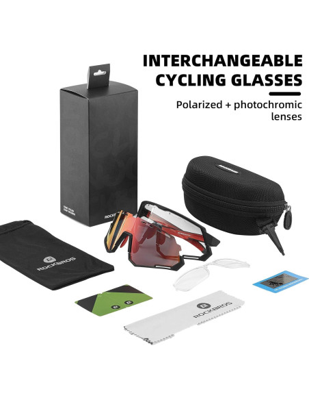 Gafas de Ciclismo ROCKBROS con Lentes Polarizados y Fotoquímicos