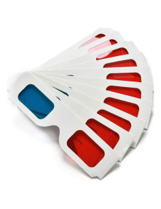 Gafas 3D Anaglifo Beikalone 50 pares Cartón Blanco