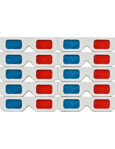 Gafas 3D Anaglifo Beikalone 50 pares Cartón Blanco 2