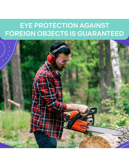 Paquete de 3 Gafas de Seguridad BURIUS con Protectores Laterales