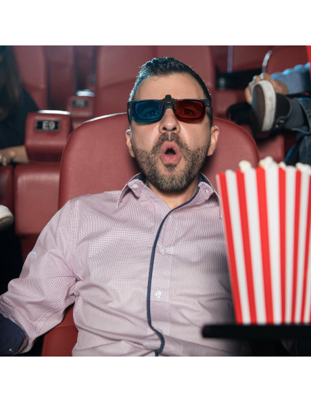 Clip de Gafas 3D Rojo Azul Milisten - 3 Piezas para Miopía