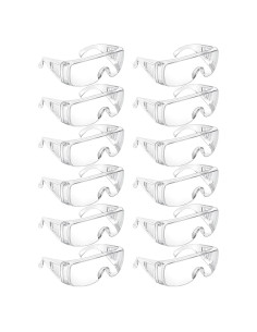 Gafas de Seguridad Queekay 12 Pares Anti Arañazos