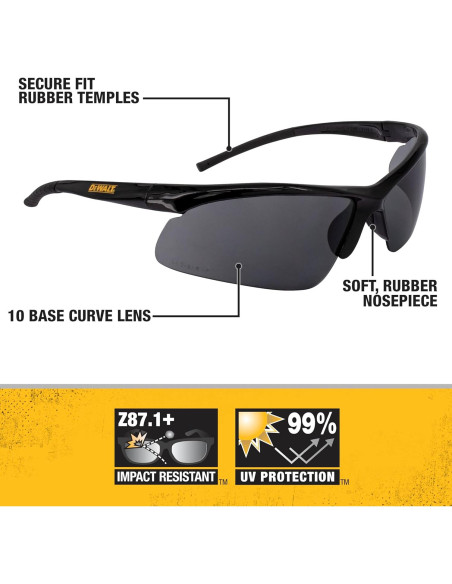 Gafas de Seguridad DeWalt DPG51-2C con Lente Antivaho