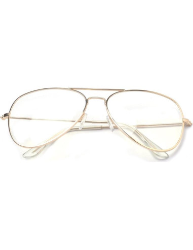 Gafas de Aviador Outray Metal Transparente para Hombres y Mujeres