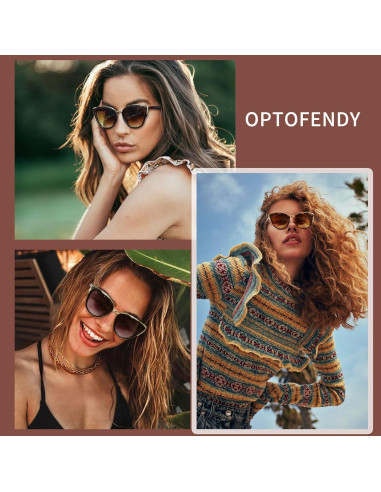 Gafas de sol estilo gato OPTOFENDY con protección UV