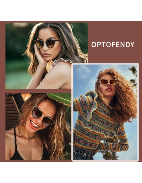 Gafas de sol estilo gato OPTOFENDY con protección UV