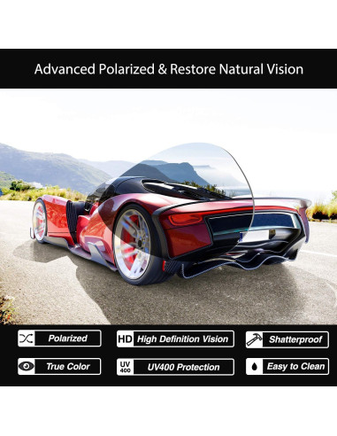 Gafas de Sol GQUEEN Polarizadas UV400 Estilo Militar