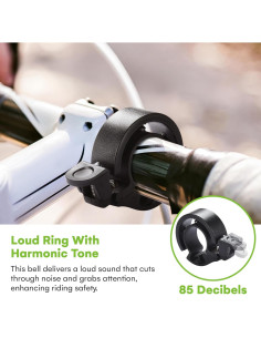 Campana de Bicicleta Steady Doggie - Sonido Agudo - Color Negro 2