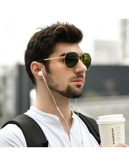 Gafas de sol SUNGAIT Aviador para hombres UV400 polarizadas