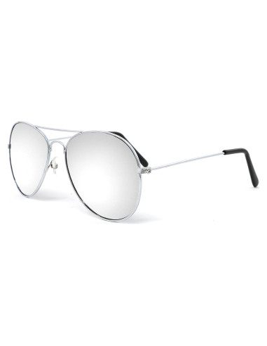 Gafas de sol aviador Big Mo's Toys con espejo plateado
