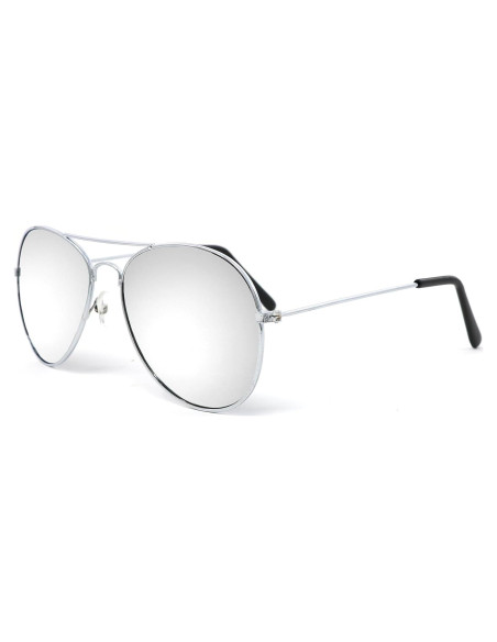 Gafas de sol aviador Big Mo's Toys con espejo plateado