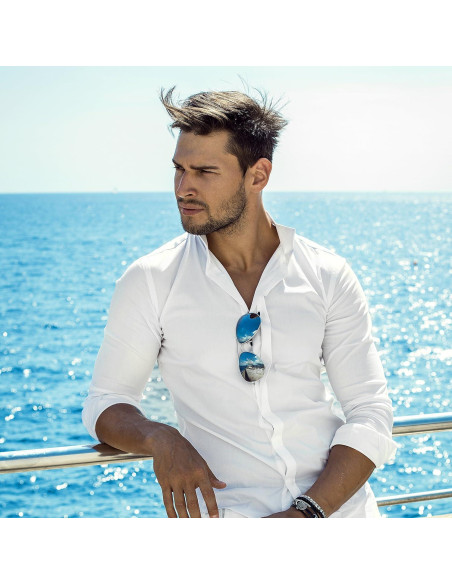 Gafas de sol aviador Big Mo's Toys con espejo plateado