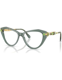 Montura Gafas Prescripción Swarovski SK2047 Ojo de Gato Verde 2