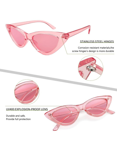 Gafas de sol Joopin cat eye rosa polarizadas UV400